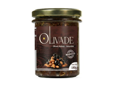 Tapenade noire et amandes 180 grammes